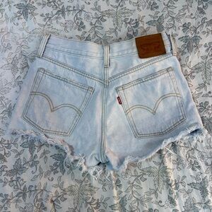 Levi's Light Blue Denim Women Shorts